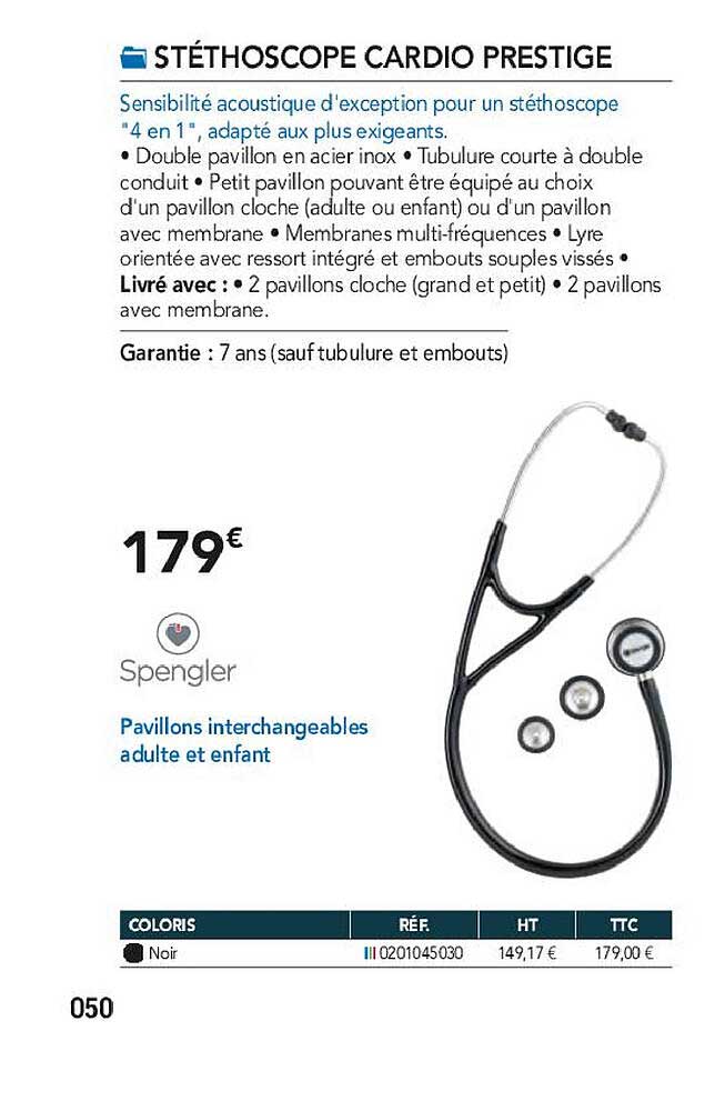 stéthoscope cardio prestige spengler