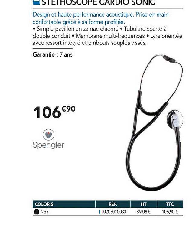 stéthoscope cardio sonic spengler