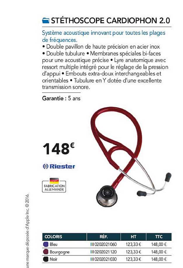 stéthoscope cardophon 2.0 riester