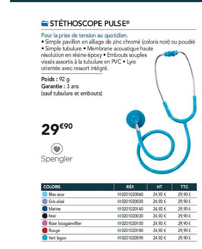 stéthoscope pulse spengler