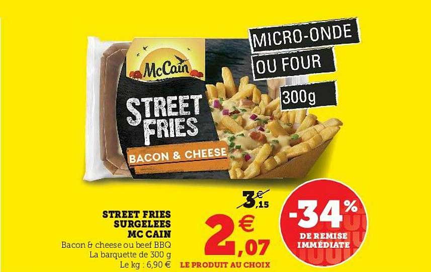 street fries surgelées mc cain