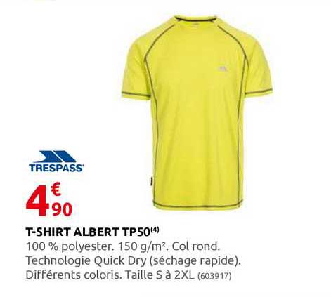 t-shirt albert tp50 trespass