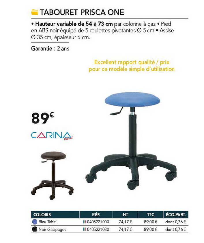 tabouret prisca one carina