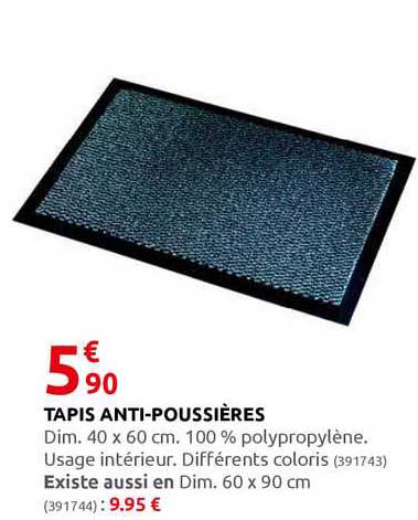 tapis anti-poussières