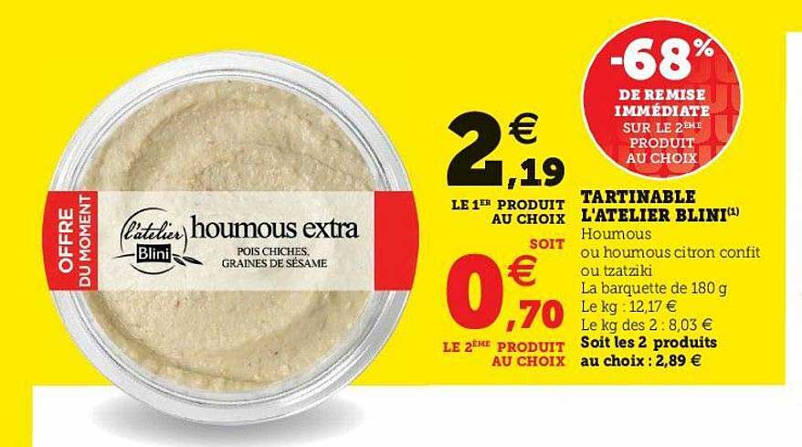 tartinable l'atelier blini