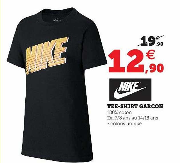 tee-shirt garçon nike