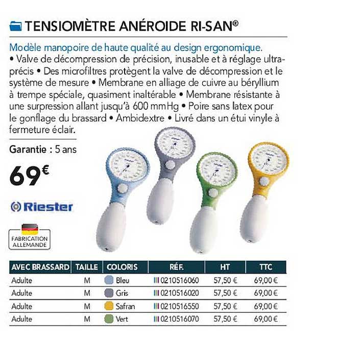 tensiomètre anéroide ri-san riester