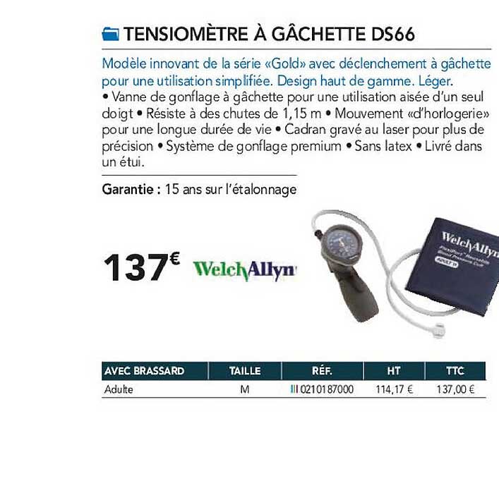 Tensiomètre Gâchette Ds66