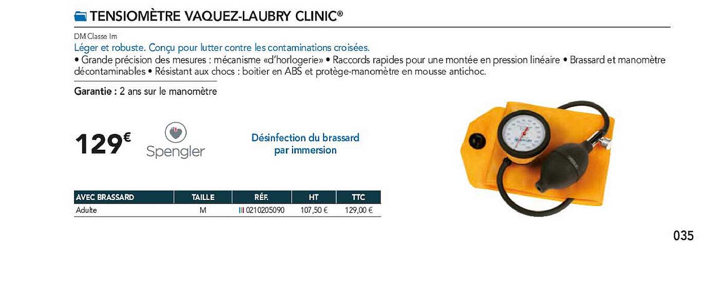 Tensiomètre Vaquez-laubry Clinic Spengler