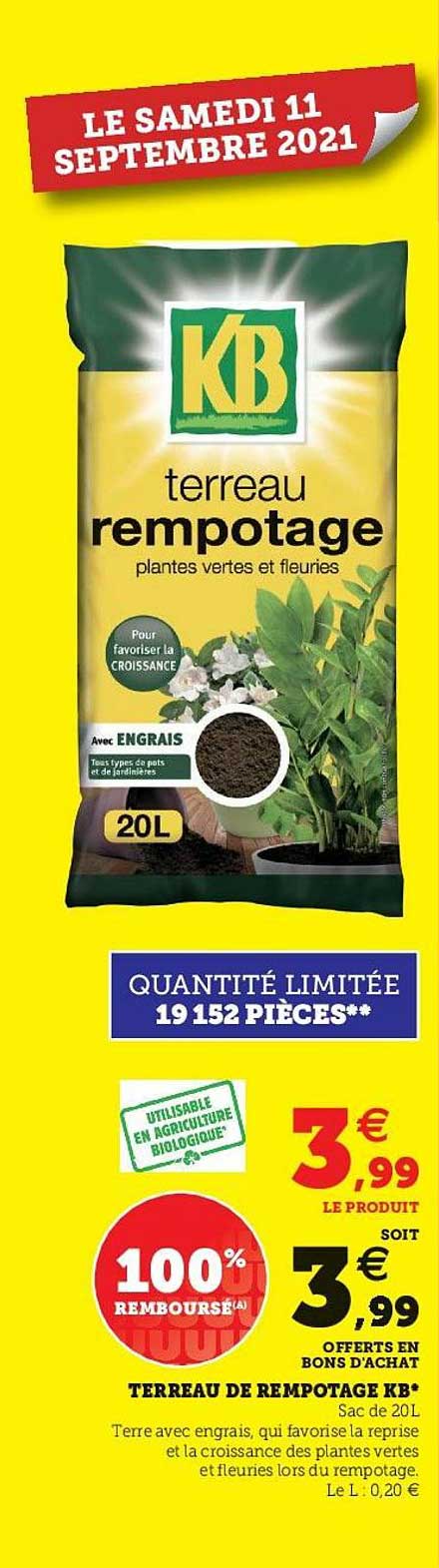 Terreau De Rempotage Kb