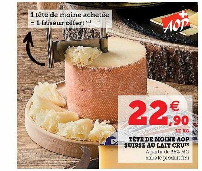 tête de moine aop suisse au lait cru