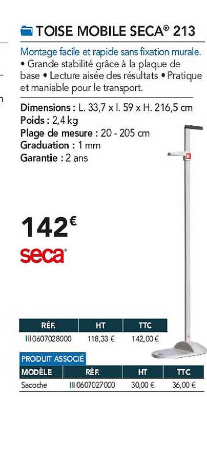 toise mobile seca 213