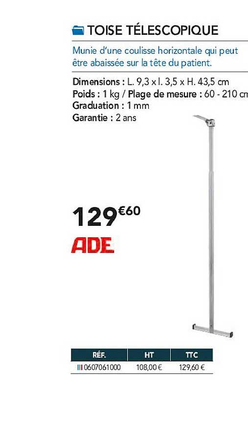 Toise Télescopique Ade