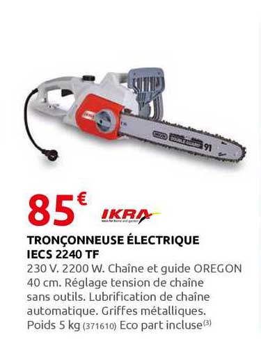 tronçonneuse électrique iecs 2240 tf ikra