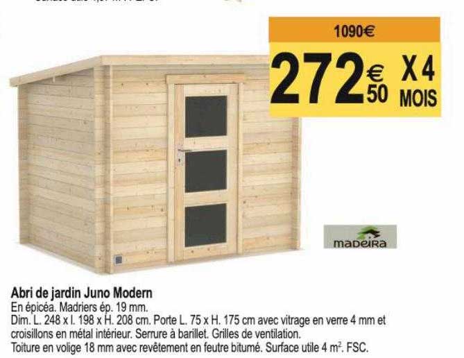 abri de jardin juno modern