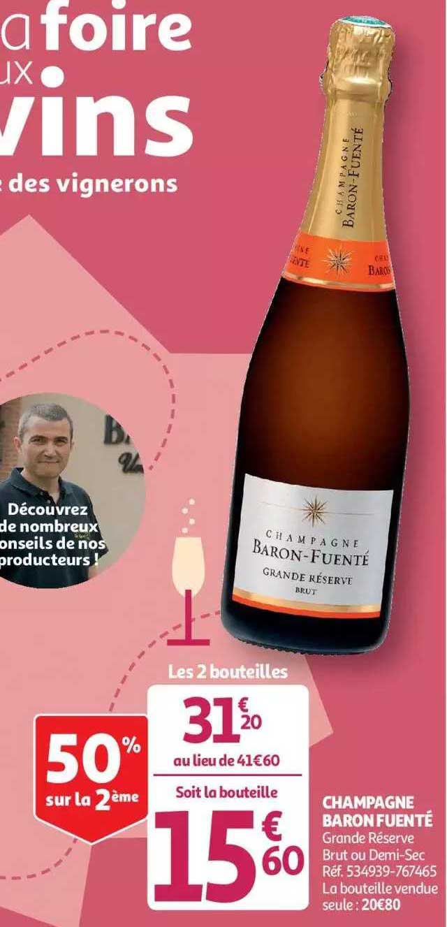 champagne baron fuenté grande réserve brut ou demi-sec