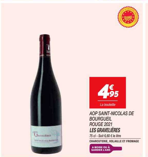 les gravelières aop saint-nicolas de bourgueil rouge 2021