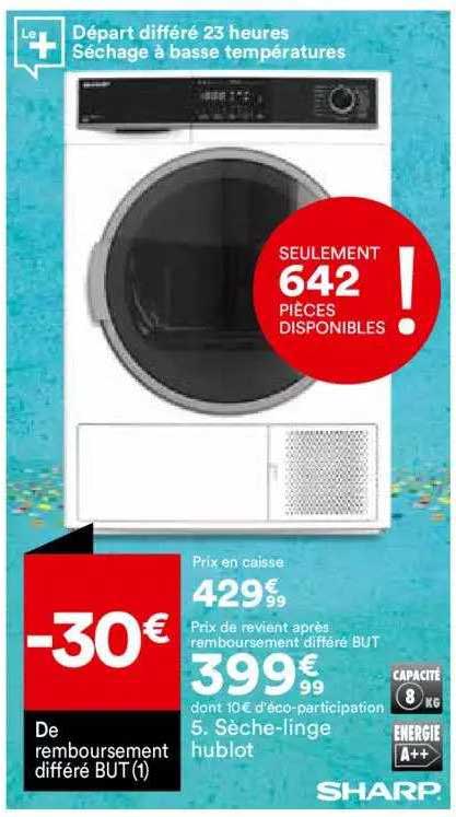 Sèche-linge Hublot Sharp