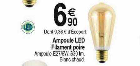 Ampoule Led Filament Poire