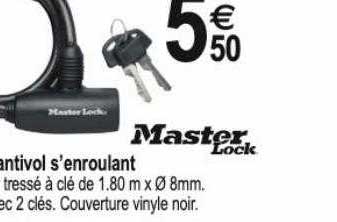 antivol s'enroulant master lock