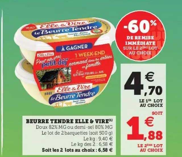 beurre tendre elle&vire