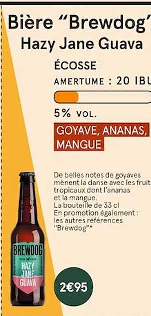 bière "brewdog" hazy jane guava