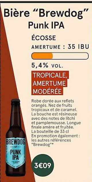 bière "brewdog" punk ipa