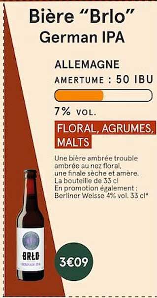 bière "brlo" german ipa