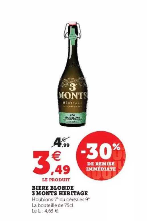 bière blonde 3 monts héritage
