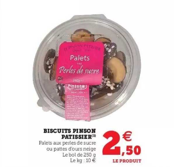 biscuits pinson pâtissier
