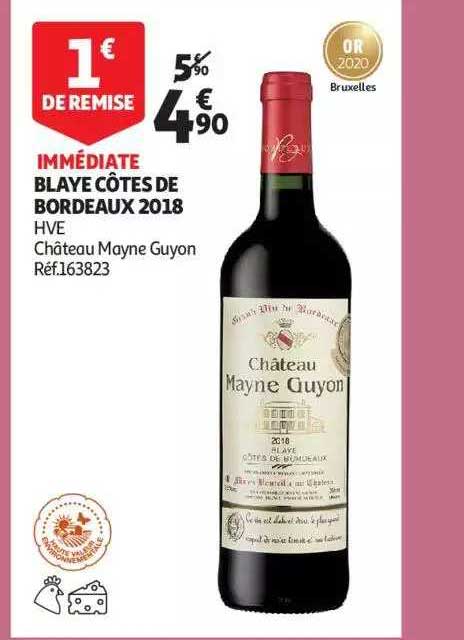 blaye côtes de bordeaux 2018 hve château mayne guyon
