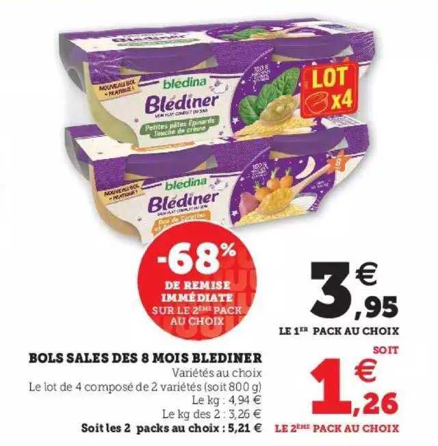 bols salés dès 8 mois blédiner