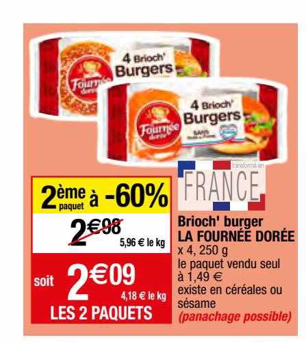 brioch's burger la fournée dorée