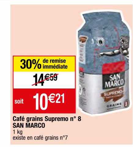 café grains supremo n°8 san marco
