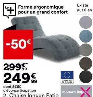 chaise longue patio modern living