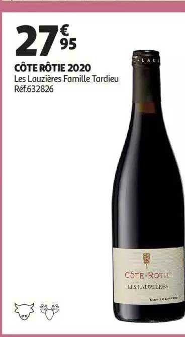 côte rôtie 2020 les lauzières famille tardieu