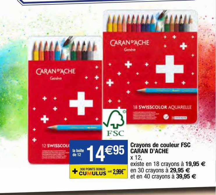 Crayons De Couleur Fsc Caran D'ache