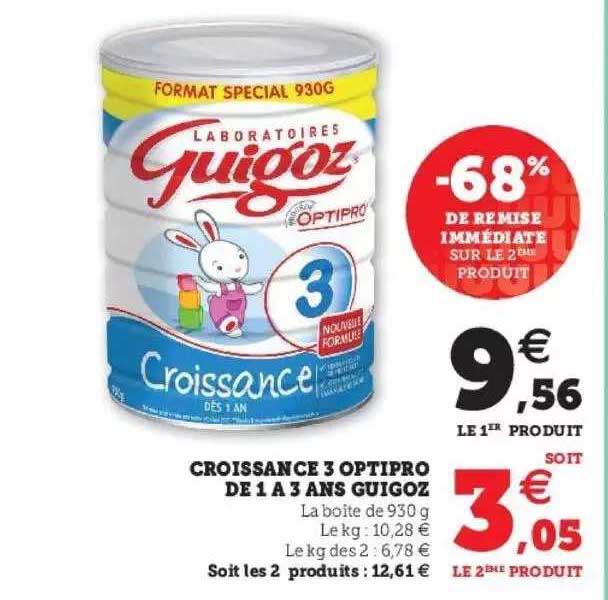 croissance 3 optipro de 1 à 3 ans guigoz
