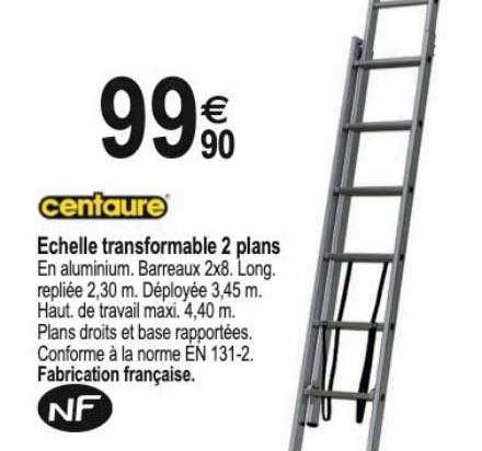 échelle transformable 2 plans centaure