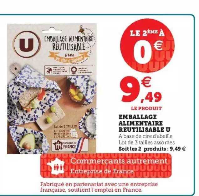 Emballage Alimentaire Réutilisable U