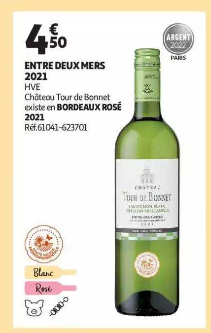 entre deux mers 2021 hve château tour de bonnet existe en bordeaux rosé 2021
