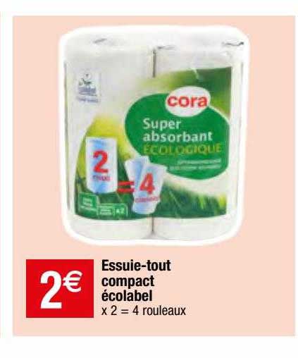 essuie-tout compact écolabel