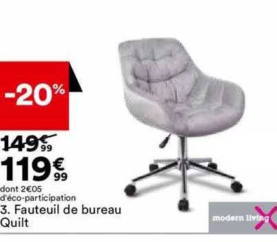 fauteuil de bureau quilt modern living