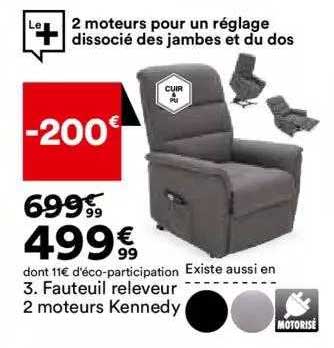 fauteuil releveur 2 moteurs kennedy