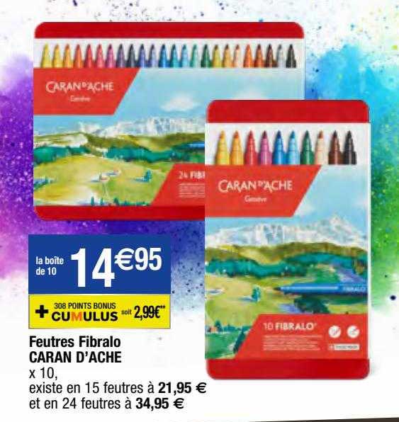 feutres fibrallo caran d'ache