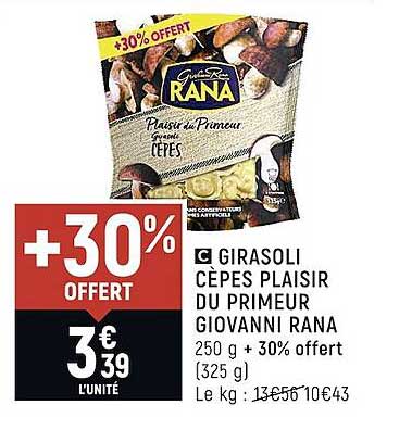 girasoli cèpes plaisir du primeur giovanni rana