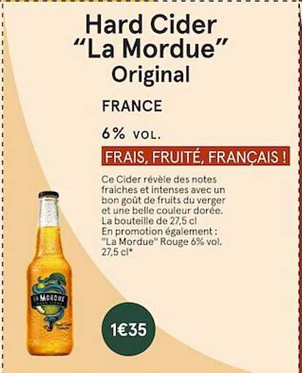 hard cider "la mordue" original