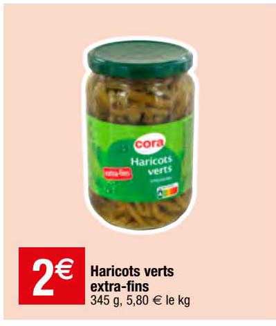 haricots verts extra-fins cora