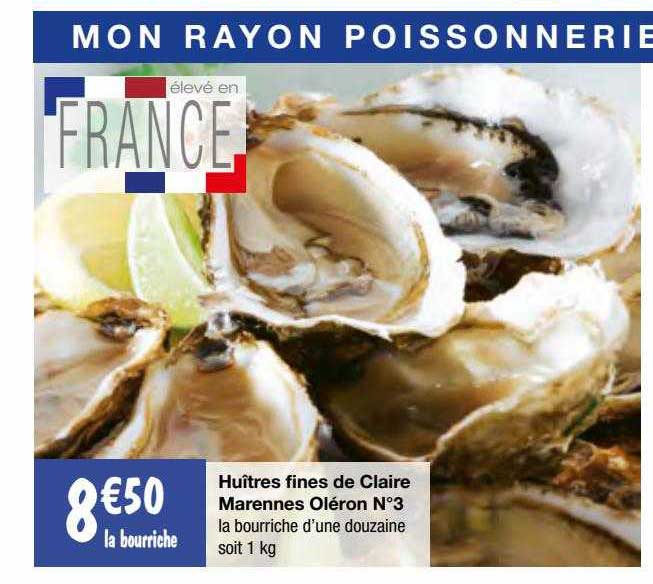 huîtres fines de claire marennes oléron n°3