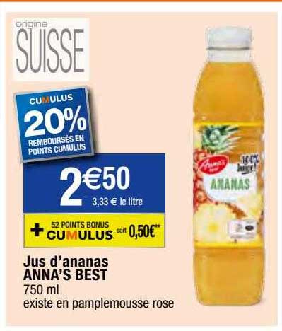 jus d'ananas anna's best